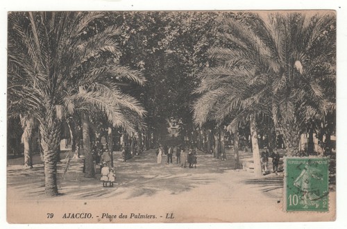 Cpa ajaccio place des - -,