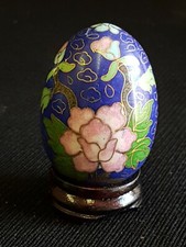 Oeuf Cloisonné H 5cm Diam