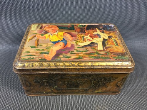 Ancienne boite sucre - à, ou