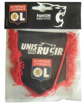 Fanion officiel olympique lyonnais Unis pour rugir 10x8cm