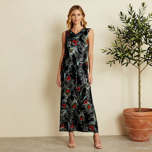 Soirée vintage robe longue - vintage,