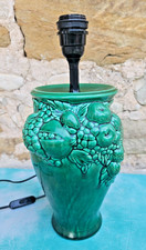 VINTAGE  PIED DE LAMPE EN BARBOTINE