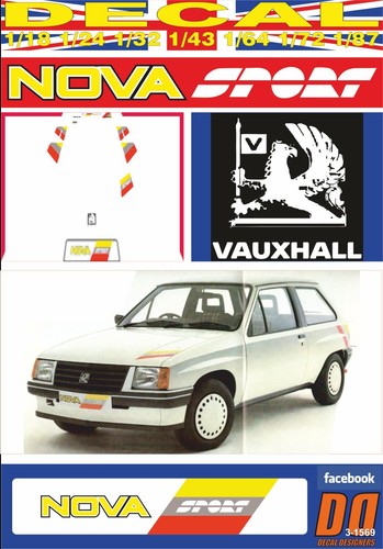 Decal vauxhall nova sport - vauxhall,