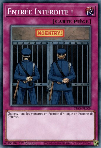 Entrée interdite - yu-gi-oh!,