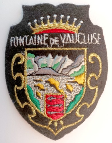 écusson fontaine vaucluse - fontaine,