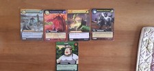5 cartes Dinosaur King dont 1