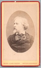 CDV Homme âge mur de profil. Photo ancienne 1870 Nestler Paris. Albumen Foto 19°
