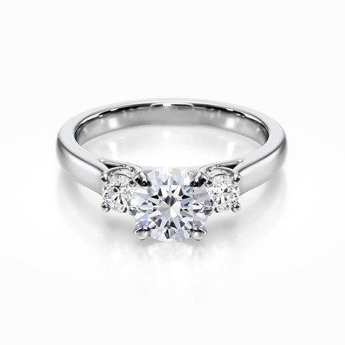 Bague ronde blanc 14 - blanc,