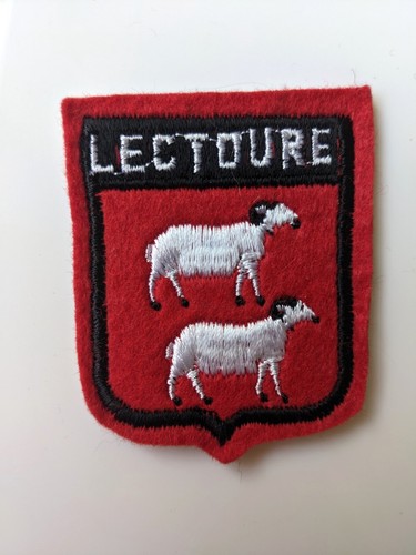 Ecusson tissu brodé de - en,