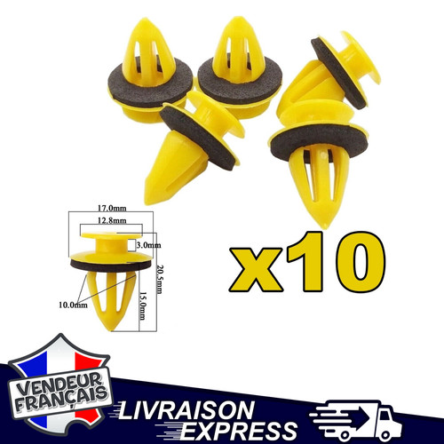 Lot clips fixation panneau - lot,