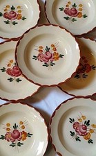 7 Assiettes creuses Longchamp Modèle Agen