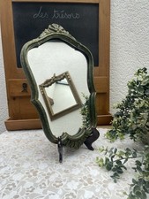 Miroir Vintage Vert et Doré