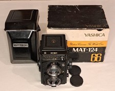 YASHICA MAT-124 G TLR 6x6 Appareil Photo Argentique Étui et Boîte RARE !