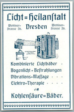 1914 APPAREIL BAINS DE LUMIERE