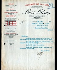 ARTAIX prés MARCIGNY (71) USINE / TUILERIE DE LA LOIRE "Louis LABAYE" en 1928