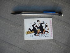 HERGÉ TINTIN AUTOCOLLANT N°12 DUPONT ET DUPOND VACHE QUI RIT 1976 COMME NEUF 