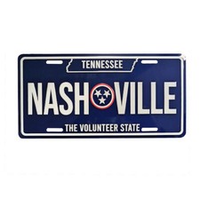PLAQUE DE VOITURE AMERICAINE- NASHVILLE- DECORATION USA/ COUNTRY MUSIC