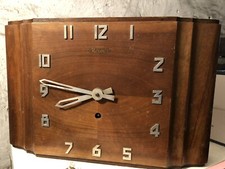 Rare Horloge Pendule en Bois
