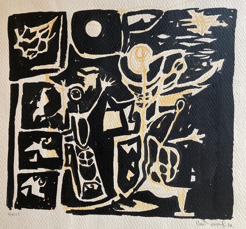 Dessin expressionniste encre