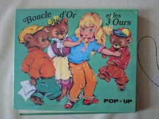 Livre Pop Up "Boucle D'or Et Les 3 Ours ", Vintage Rétro