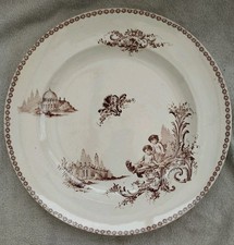 Grand Plat Rond En Faïence