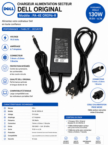 Adaptateur chargeur ordinateur - adaptateur,
