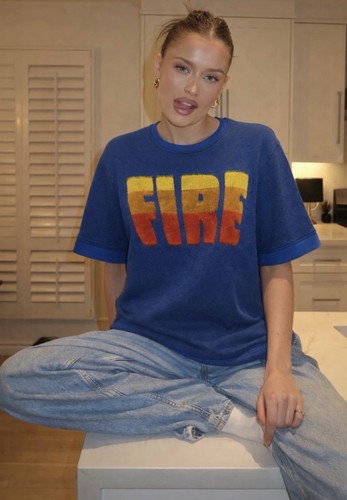 Sweat kenzo fire bleu - sweat,