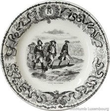 W5432 Rare Assiette Napoléon Bonaparte Marche désert Campagne Egype 1801 1880's