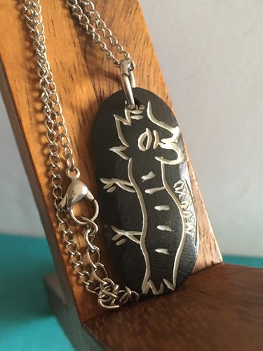 Collier pendentif homme - homme, os