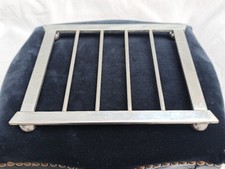 Rare Dessous de Plat en Métal Argenté Christofle  Sur 4 Petits pieds Signé