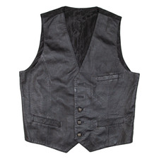 Veste Pour Homme Gilet En Cuir