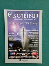 CPM CARTE POSTALE PUBLICITAIRE CONCERT MYTHIQUE EXCALIBUR
