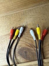 Câble 3 Rca Mâle Extension Audio Vidéo Stéréo Fin Composite Av Pour TV PC 3M