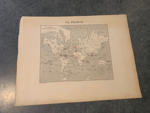 Ancienne carte plan gravure - carte,