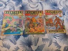 lot de trois aventures film n° 15 23 et 28 artima de 1953 et 1954