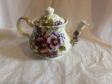 SADLER très belle  théière décor floral