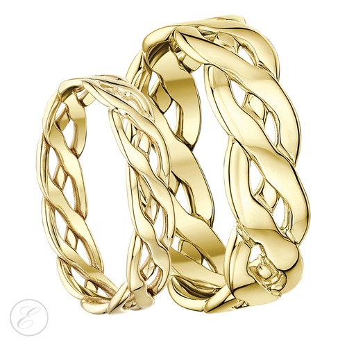 9ct jaune main fabriqué - jaune,