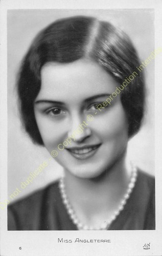 Rppc cpsm star miss - miss, angleterre
