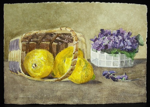 Pouray c1920 aquarelle - m,
