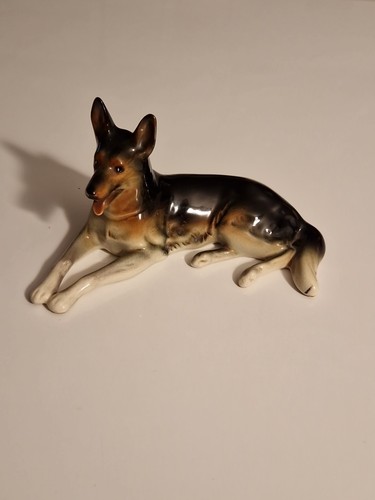 Chien céramique ancienne - chien,
