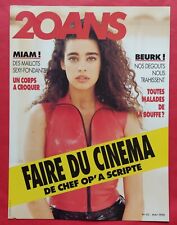 Affichette PLV Couverture Mag 20 ANS N°45 Mai 1990 Faire du cinéma Maillots sex
