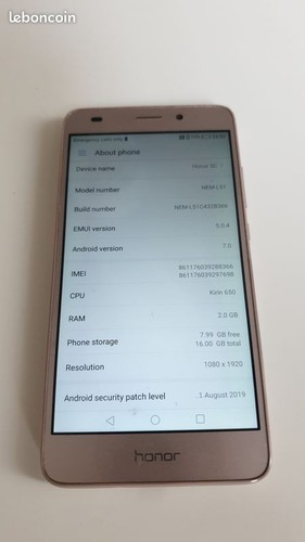 Smartphone honor go - 5c, 32