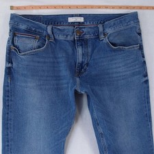 Hommes Tommy Hilfiger DENTON Regular Straight Élasthanne Bleu Jeans W36 L34