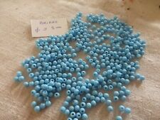 lot de 500 perle ancienne émaux de Briare NAVAJO bleu turquoise 5mm.