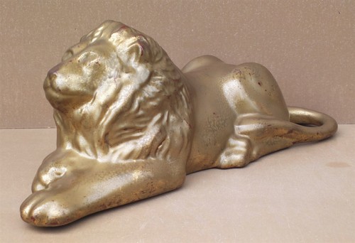 Ancienne statue lion - statue,