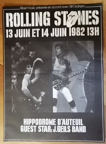 Rolling stones affiche - rolling, concert