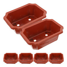  10 Pcs Pot De Fleurs Pour Arbres Fruitiers En Plastique À Rouges Pots