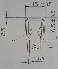 10 m noir 6-8 mm ROSTET NiCHT
