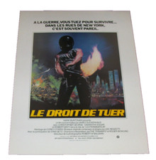 LE DROIT DE TUER  / SYNOPSIS / JAMES GLICKENHAUS / SAMANTHA EGGAR