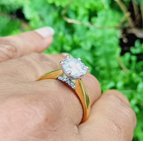 Bague fiançailles en - bague, de